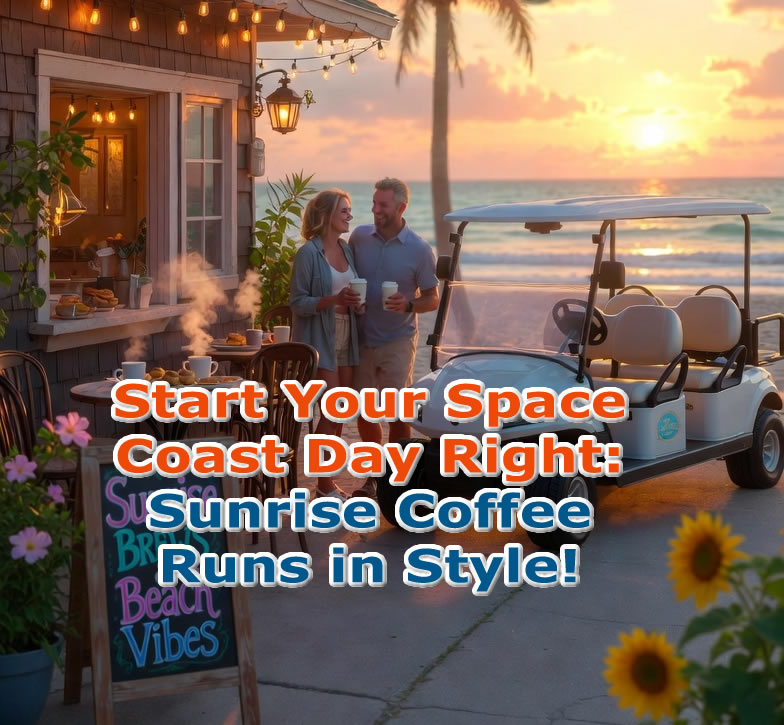 Golf Cart Adventures: From Sunrise Coffee Runs to Sunset Beach Drives on the Space Coast